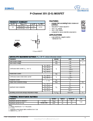 SSM452 Datasheet PDF VBsemi Electronics Co.,Ltd
