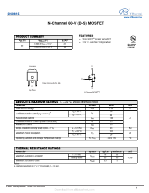2N0615 Datasheet PDF VBsemi Electronics Co.,Ltd