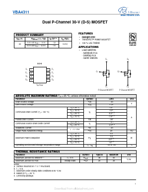 VBA4311 Datasheet PDF VBsemi Electronics Co.,Ltd