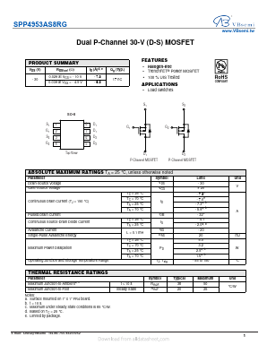 SPP4953AS8RG Datasheet PDF VBsemi Electronics Co.,Ltd
