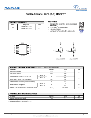 FDS6890A-NL Datasheet PDF VBsemi Electronics Co.,Ltd