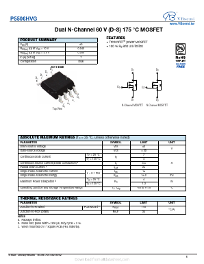 P5506HVG Datasheet PDF VBsemi Electronics Co.,Ltd