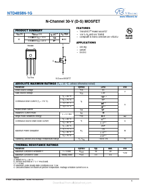 NTD4858N-1G Datasheet PDF VBsemi Electronics Co.,Ltd