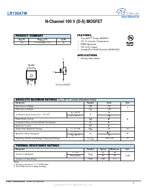 LR130ATM Datasheet PDF VBsemi Electronics Co.,Ltd