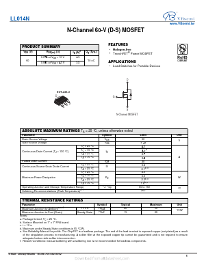 LL014N Datasheet PDF VBsemi Electronics Co.,Ltd