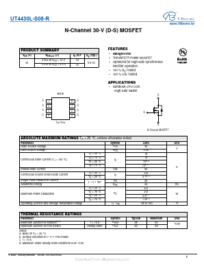 UT4430L-S08-R Datasheet PDF VBsemi Electronics Co.,Ltd