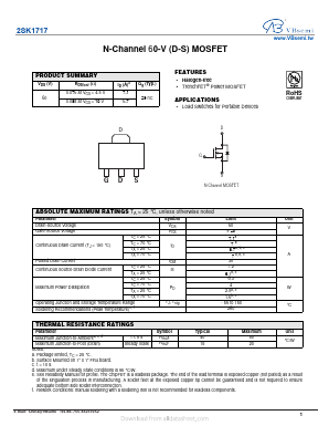 2SK1717 Datasheet PDF VBsemi Electronics Co.,Ltd