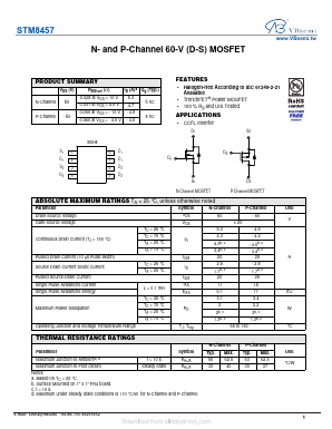 STM8457 Datasheet PDF VBsemi Electronics Co.,Ltd