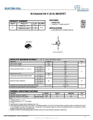 BUK7880-55A Datasheet PDF VBsemi Electronics Co.,Ltd