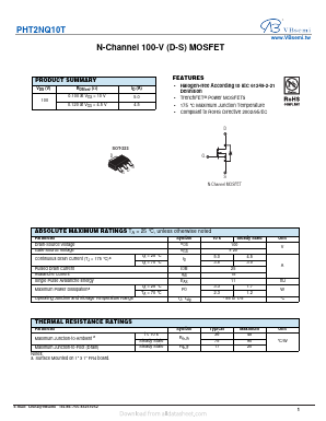 PHT2NQ10T Datasheet PDF VBsemi Electronics Co.,Ltd