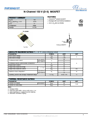 PHP30NQ15T Datasheet PDF VBsemi Electronics Co.,Ltd