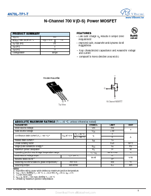 4N70L-TF3-T Datasheet PDF VBsemi Electronics Co.,Ltd