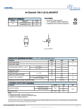 AOB296L Datasheet PDF VBsemi Electronics Co.,Ltd