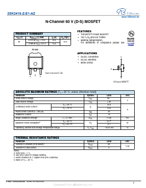 2SK2415-Z-E1-AZ Datasheet PDF VBsemi Electronics Co.,Ltd