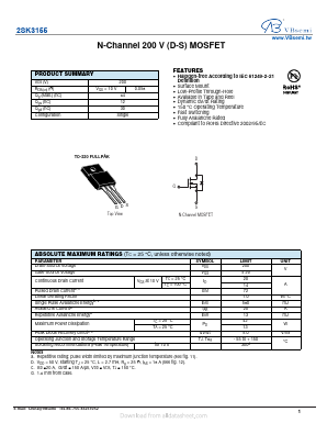 2SK3155 Datasheet PDF VBsemi Electronics Co.,Ltd
