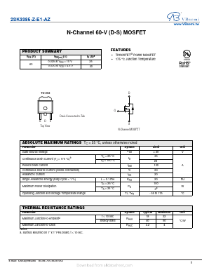 2SK3385-Z-E1-AZ Datasheet PDF VBsemi Electronics Co.,Ltd