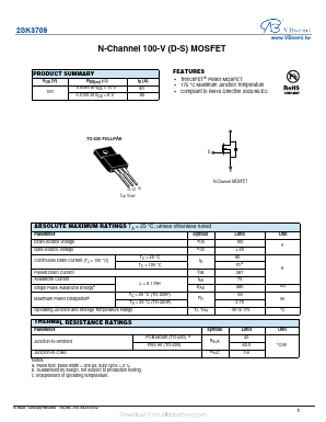 2SK3709 Datasheet PDF VBsemi Electronics Co.,Ltd