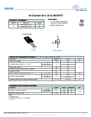 2SK3755 Datasheet PDF VBsemi Electronics Co.,Ltd