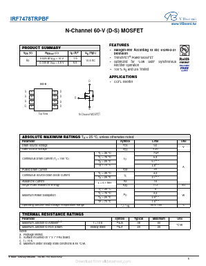 IRF7478TRPBF Datasheet PDF VBsemi Electronics Co.,Ltd