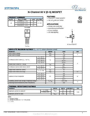 STP75N75F4 Datasheet PDF VBsemi Electronics Co.,Ltd