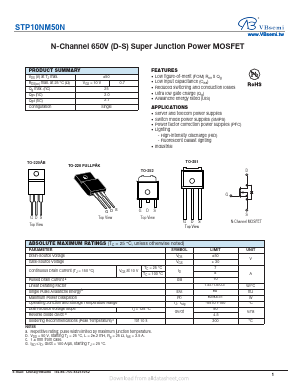 STP10NM50N Datasheet PDF VBsemi Electronics Co.,Ltd