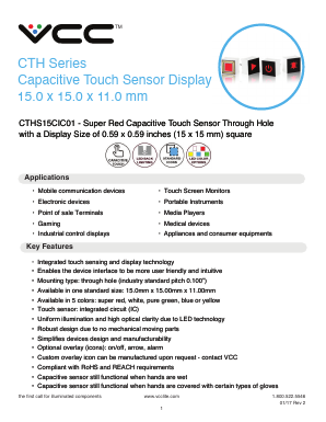 CTHS15CIC06 Datasheet PDF Visual Communications Company