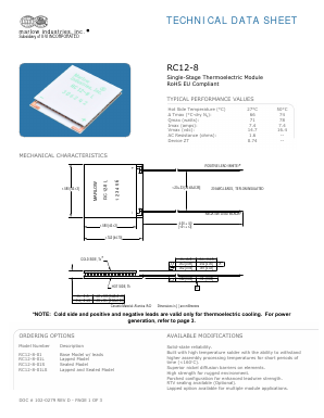 RC12-8 Datasheet PDF II-VI Marlow, Inc.