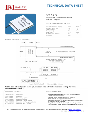 RC12-2.5-11S Datasheet PDF II-VI Marlow, Inc.
