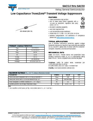 SAC10A-E3/54 Datasheet PDF Vishay Siliconix