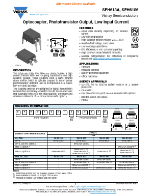 SFH618A-3X016 Datasheet PDF Vishay Semiconductors