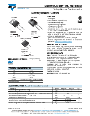 MBRF1060-E3/45 Datasheet PDF Vishay Semiconductors