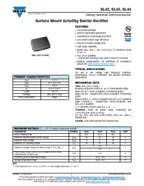 SL44 Datasheet PDF Vishay Semiconductors