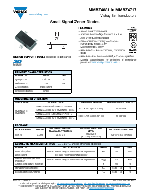 MMBZ4692 Datasheet PDF Vishay Semiconductors