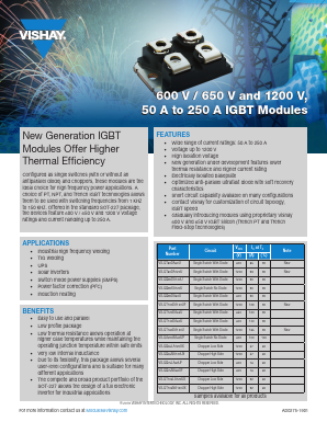 VS-GT100DA120UF Datasheet PDF Vishay Semiconductors