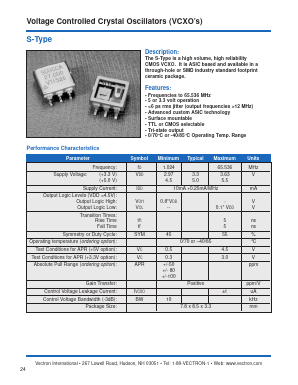 SGUHCA44.736 Datasheet PDF Vectron International