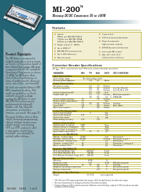 MI-220-IW Datasheet PDF Vicor