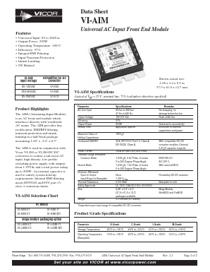 VI-AIM-E1 Datasheet PDF Vicor