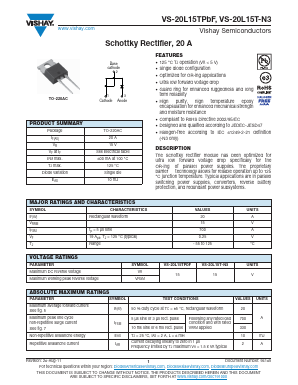 20L15TPBF Datasheet PDF Vishay Semiconductors