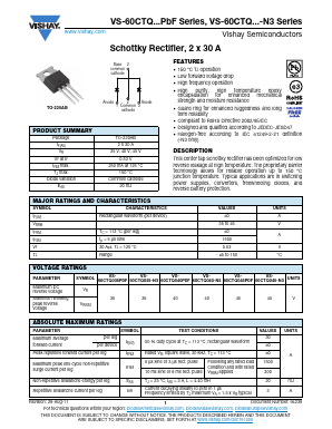 VS-60CTQ035PBF Datasheet PDF Vishay Semiconductors