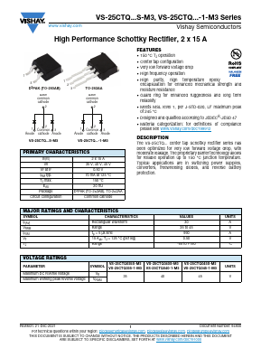 25CTQ035-1-M3 Datasheet PDF Vishay Semiconductors