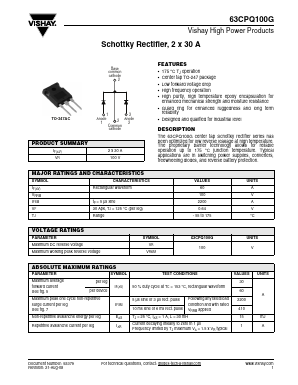 63CPQ100G Datasheet PDF Vishay Semiconductors