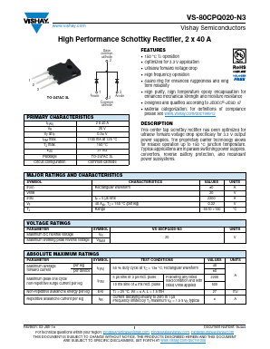 VS-80CPQ020-N3_23 Datasheet PDF Vishay Semiconductors
