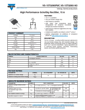 15TQ060PBF Datasheet PDF Vishay Semiconductors