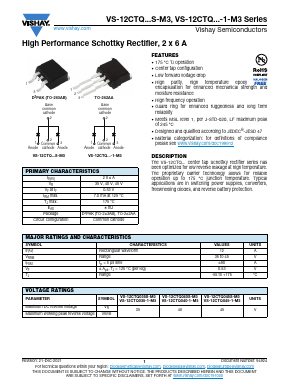 12CTQ035-1-M3 Datasheet PDF Vishay Semiconductors