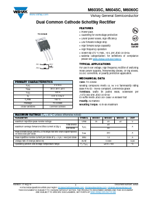 M6045C Datasheet PDF Vishay Semiconductors