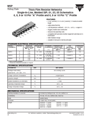 MSP10 Datasheet PDF Vishay Semiconductors