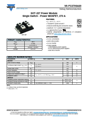 VS-FC270SA20 Datasheet PDF Vishay Semiconductors