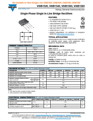 VSIB1580-E3/45 Datasheet PDF Vishay Semiconductors