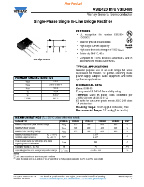 VSIB480-E3/45 Datasheet PDF Vishay Semiconductors