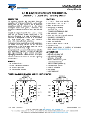 DG2523 Datasheet PDF Vishay Semiconductors